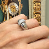 Vintage witgouden ring met diamant - #6