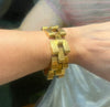 Retro tank bracelet in 18 carat gold - #6