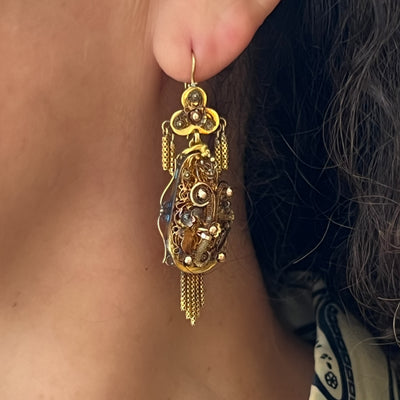 Dutch antique earrings - #3