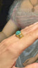 Vintage ring with jade and diamonds - #3