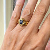 Vintage gouden ring met saffier - #6