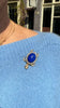 Turtle brooch with lapis lazuli and diamond - #7