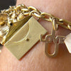 Vintage gouden bedelarmband - #6