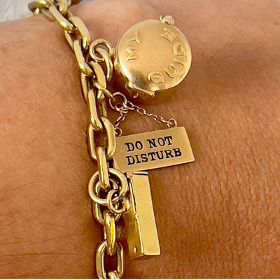 Vintage gouden bedelarmband - #4