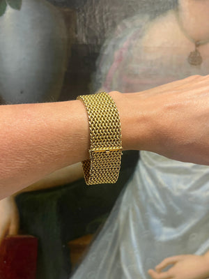 Antique braided gold bracelet - #9