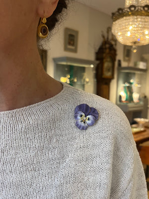 Vioolbroche / hanger met email - #4