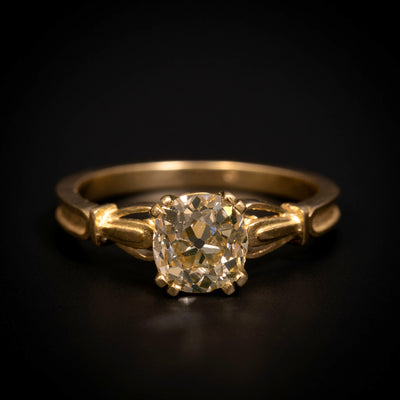 Solitaire ring with old cut diamond - #2
