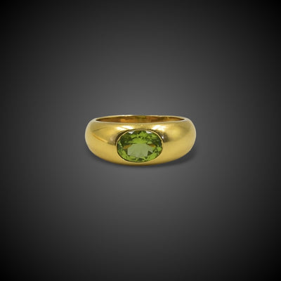 Vintage gold ring peridot - #3