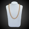 Vintage necklace of gold beads
