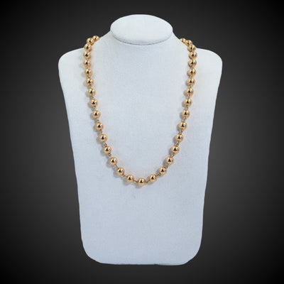 Vintage necklace of gold beads - #2