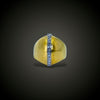 Retro gold ring with small diamonds - #1