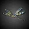 Dragonfly brooch with plique-a-jour enamel - #4