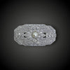 Large platinum Art Deco brooch