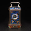 Enamelled travel clock Japonisme