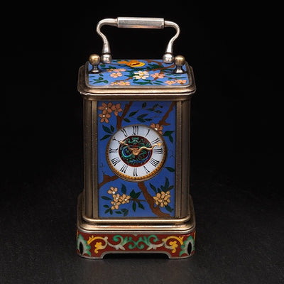 Enamelled travel clock Japonisme - #4