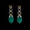 Cartier earrings with green quartz
