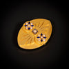 Victoriaanse broche met parels en email