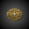 Gouden gothic revival broche van Wièse