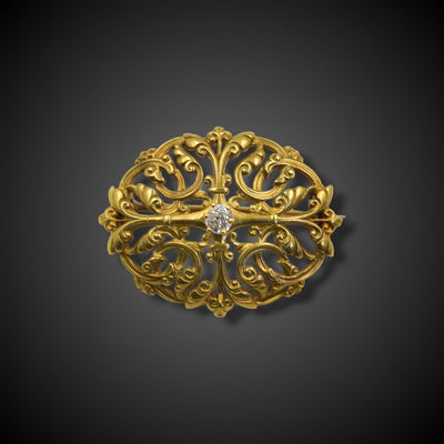 Gothic revival brooch by Wièse - #1