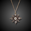 Antique star-shaped pendant with diamonds - #1