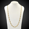 Antiek collier in twee kleuren goud