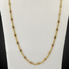 Antiek collier in twee kleuren goud