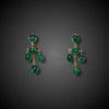 Girandole earrings with emeralds by Chiaravalli - #1