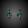 Girandole earrings with emeralds by Chiaravalli - #1