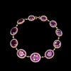 Antique necklace with amethyst and natural pearls