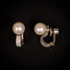 Earrings with pearls and diamonds - #3