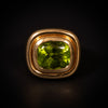 Vintage gouden ring met peridoot