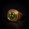 Vintage gouden ring met peridoot