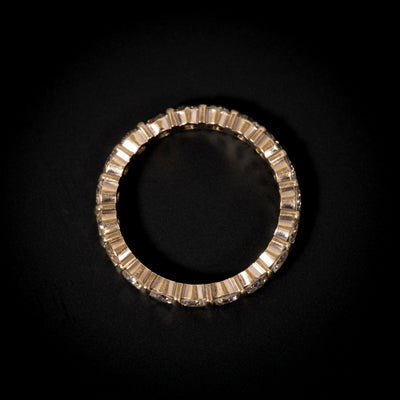 Alliancering met diamant - #2