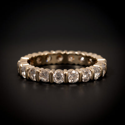 Alliancering met diamant - #1