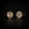 Earrings with old-cut diamonds