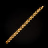 Vintage gouden armband met diamant en saffier