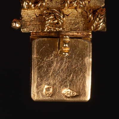 Choker necklace with textured gold - #5