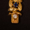 Vintage gouden armband met diamant en saffier - #7
