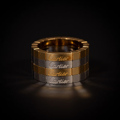 Lanières rings in two tones of gold - #7