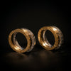 Lanières rings in two tones of gold - #5