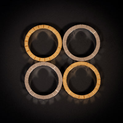 Lanières rings in two tones of gold - #2