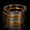 Lanières rings in two tones of gold - #1