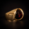 Vintage gouden ring met granaat
