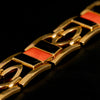 Art Deco armband met onyx en koraal - #4