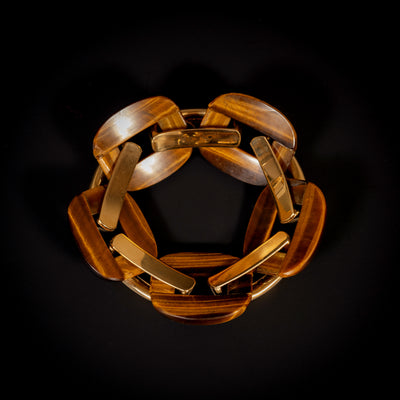 Vintage armband met tijgeroog - #4