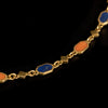 Vintage necklace with coral and lapis lazuli - #2