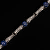 Waslikoff platinum bracelet with diamond and star sapphire