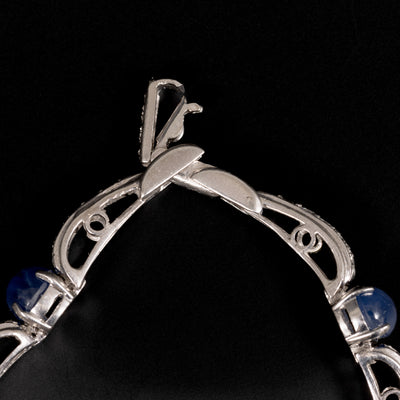 Waslikoff platina armband met diamant en stersaffier - #6