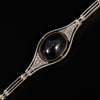 Art Deco bracelet with sapphire and diamonds