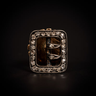 Antieke broche met roosdiamant - #1